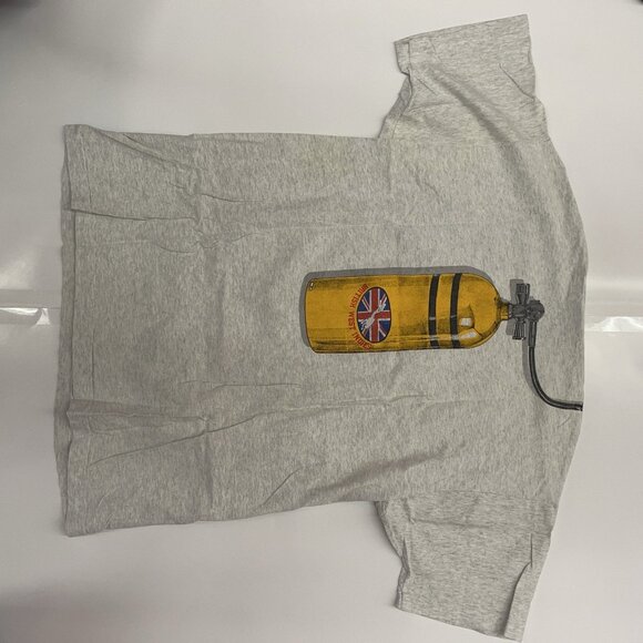 Vintage 90s Fruit of the Loom Heavy Cotton T-Shirt XL Made in USA Scuba Vacation - Picture 12 of 12